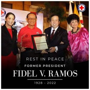 Red Cross honors President Fidel V.  Ramos