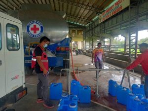 Water tankers serving earthquake affected communities in Abra and Ilocos Sur