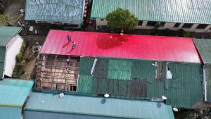 PRC sends roof to karding ravaged burdeos national high school