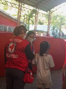 PRC Taguig City distributes hot meals and other relief items to families affected by New Year Fire in Taguig